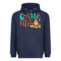 Navy Camp Life Heavyweight Hoodie - BundleAndBundleShop