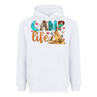 White Camp Life Heavyweight Hoodie - BundleAndBundleShop