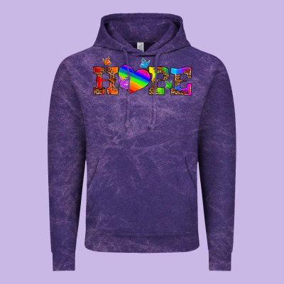 Lgbtq Heart And Hope Vintage Hoodie Designed By Hra Design Shop