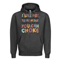 Charcoal Heather i will not water myself down to be more digestible Zipper Hoodie - MaliasSmallBusiness