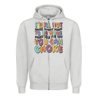 Dove Grey i will not water myself down to be more digestible Zipper Hoodie - MaliasSmallBusiness