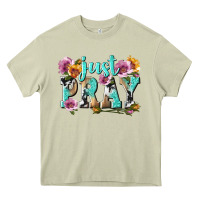 Mossy just pray Heavy Core Tee - texasbilliewilder