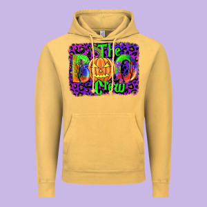 The Boo Crew Vintage Hoodie Designed By Jahusdesignshop