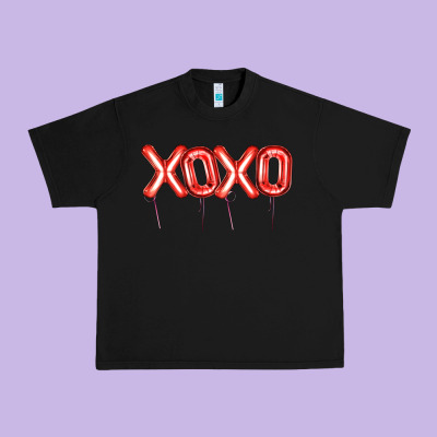 Valentine's Day Xoxo Balloon Urban Heavy Tee Designed By Artiststas