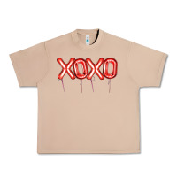 Burro Valentine's Day Xoxo Balloon Urban Heavy Tee - Artiststas