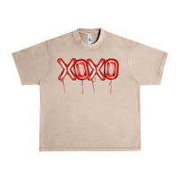 French Oak Valentine's Day Xoxo Balloon Urban Heavy Tee - Artiststas