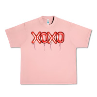 Salmon Valentine's Day Xoxo Balloon Urban Heavy Tee - Artiststas