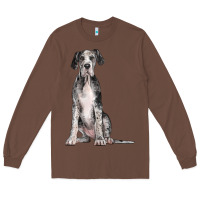 Chestnut Great Dane Dog Long Sleeve Tee - LillyAllenDesigns