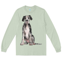 Matcha Great Dane Dog Long Sleeve Tee - LillyAllenDesigns