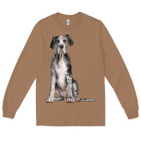 Toasted Coconut Great Dane Dog Long Sleeve Tee - LillyAllenDesigns