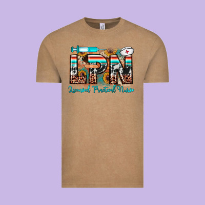 Lpn Licensed Practical Nurse Vintage Tee Designed By Jahusdesignshop