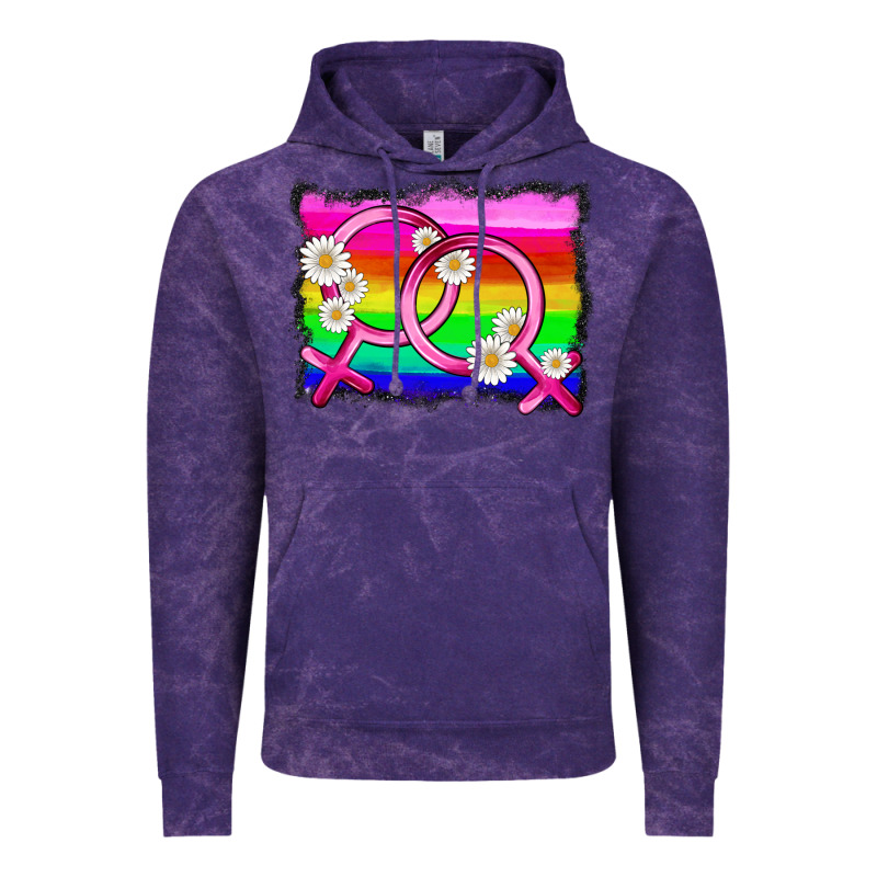 Lgbtq Gender Lesbian Symbol Vintage Hoodie by HRA Design Shop | Teevron