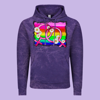 Lgbtq Gender Lesbian Symbol Vintage Hoodie Designed By Hra Design Shop