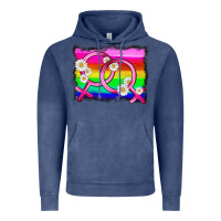 Vintage Denim lgbtq gender lesbian symbol Vintage Hoodie - HRA Design Shop