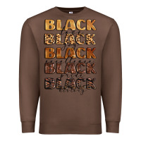 Chestnut typography variations in animal and glitter textur Premium Sweatshirt - LillyAllenDesigns
