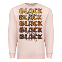 Pale Pink typography variations in animal and glitter textur Premium Sweatshirt - LillyAllenDesigns