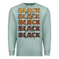 Seafoam typography variations in animal and glitter textur Premium Sweatshirt - LillyAllenDesigns