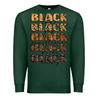 Sports Green typography variations in animal and glitter textur Premium Sweatshirt - LillyAllenDesigns