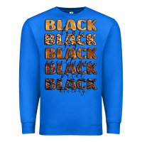 True Royal typography variations in animal and glitter textur Premium Sweatshirt - LillyAllenDesigns