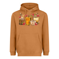 Meerkat Honey And Bee With Flower Coffee Cup Heavyweight Hoodie - BundleAndBundleShop