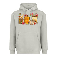 Moon Dust Honey And Bee With Flower Coffee Cup Heavyweight Hoodie - BundleAndBundleShop
