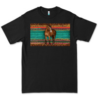 Black western horse serape tooled leather leopard  sippy cup Premium Tee - BarkalooDesign