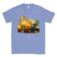Colony Blue excavator cactus sunflower sunset Classic Tee - Artiststas