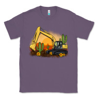Lavender excavator cactus sunflower sunset Classic Tee - Artiststas