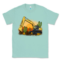 Seafoam excavator cactus sunflower sunset Classic Tee - Artiststas
