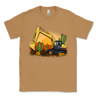 Excavator Cactus Sunflower Sunset Classic Tee | Teevron