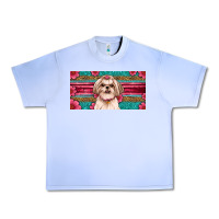 Grape Ice Western Shih Tzu License Plate Design Urban Heavy Tee - JahusDesignShop