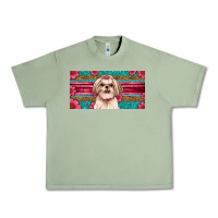 Western Shih Tzu License Plate Design Urban Heavy Tee | Teevron