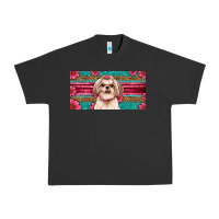 Pigment Black Western Shih Tzu License Plate Design Urban Heavy Tee - JahusDesignShop