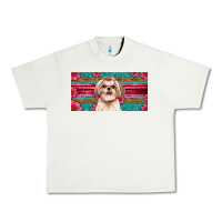 Pistachio Western Shih Tzu License Plate Design Urban Heavy Tee - JahusDesignShop