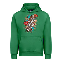 Emerald Football lightning bolt leopard Urban Hoodie - HowdyJamesFarm