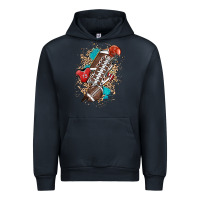 Navy Football lightning bolt leopard Urban Hoodie - HowdyJamesFarm