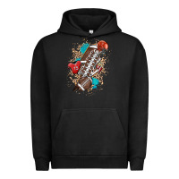 Pigment Black Football lightning bolt leopard Urban Hoodie - HowdyJamesFarm