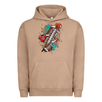 Pigment Burro Football lightning bolt leopard Urban Hoodie - HowdyJamesFarm