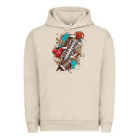 Pigment French Oak Football lightning bolt leopard Urban Hoodie - HowdyJamesFarm