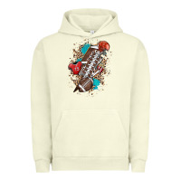 Pigment Pistachio Football lightning bolt leopard Urban Hoodie - HowdyJamesFarm