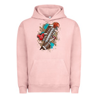 Pigment Salmon Football lightning bolt leopard Urban Hoodie - HowdyJamesFarm