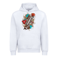 White Football lightning bolt leopard Urban Hoodie - HowdyJamesFarm