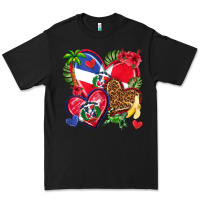Black dominican republic  hearts Premium Tee - texasbilliewilder