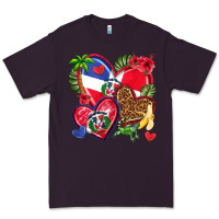 Plum dominican republic  hearts Premium Tee - texasbilliewilder