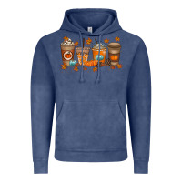 Vintage Denim Fall Coffee Drink Vintage Hoodie - RacoonDesign