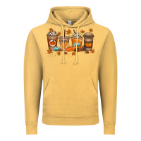 Vintage Mustard Fall Coffee Drink Vintage Hoodie - RacoonDesign
