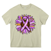 Mossy Cancer Awareness Sunflower Heavy Core Tee - RanaPortraitStore