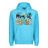 Ocean Blue mom of girls Premium Hoodie - JahusDesignShop