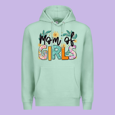 Mom Of Girls Premium Hoodie Designed By Jahusdesignshop