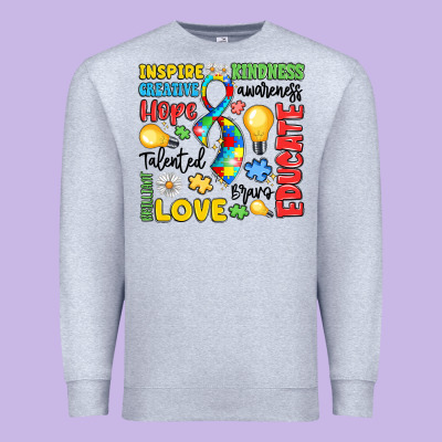 Name Puzzle Ribbon Of Inspiration Premium Sweatshirt Designed By Lillyallendesigns